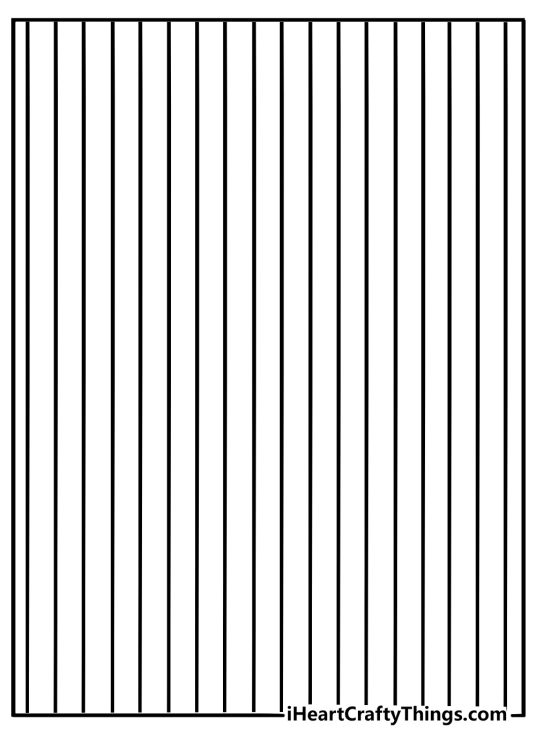line pattern coloring page vertical lines easy printable