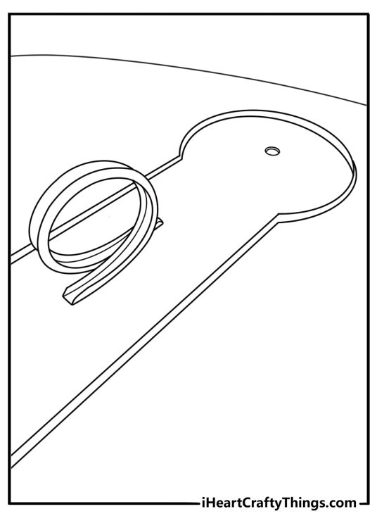 mini golf loop tunnel coloring printable