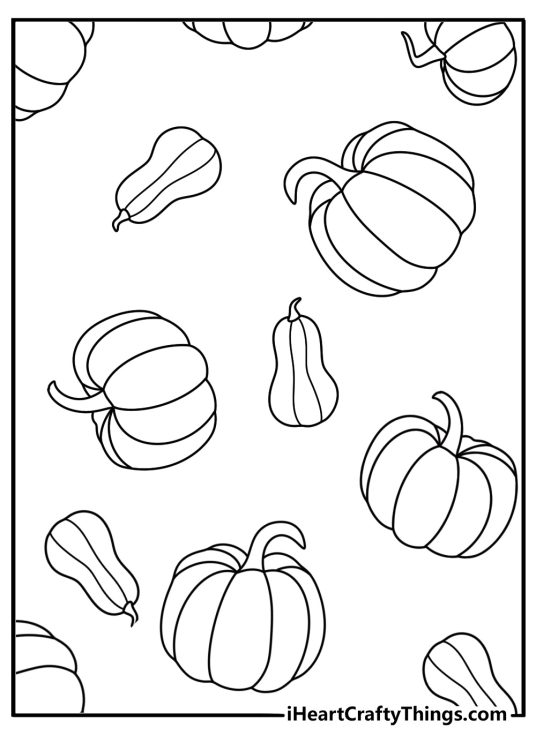 pumpkin pattern coloring page repeat icons easy download