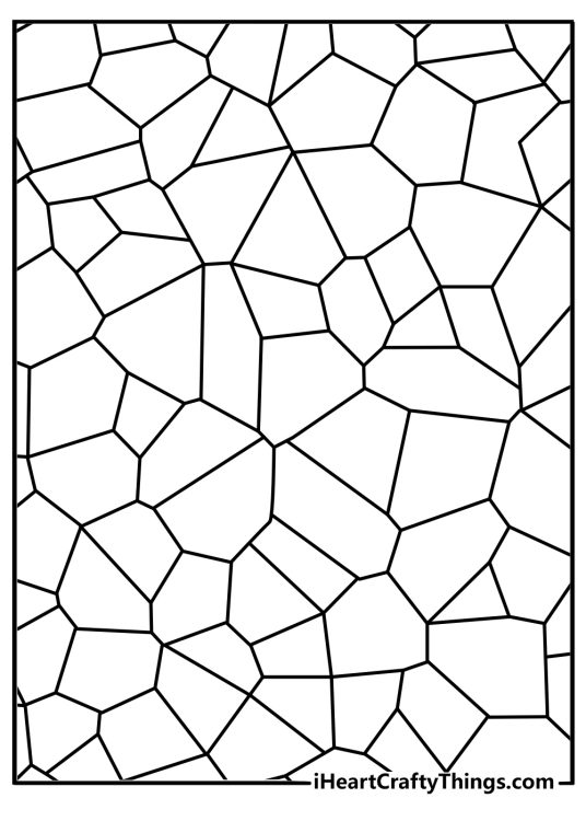 stained glass pattern coloring sheet window panes detailed pdf