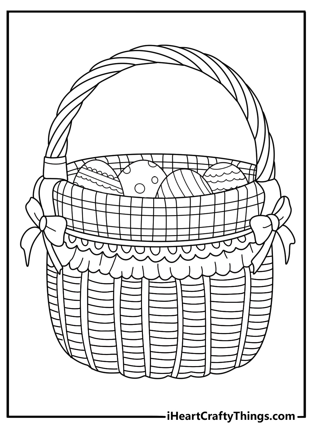 20 Free Easter Basket Coloring Pages (Printable PDF Sheets)