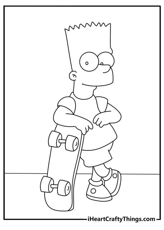 Bart Simpson Coloring Pages