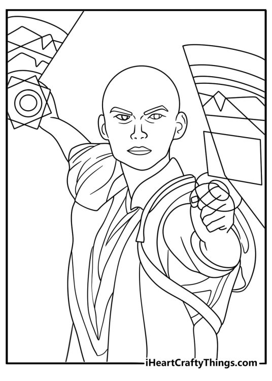 Ancient One teaches mystic arts in this free coloring sheet