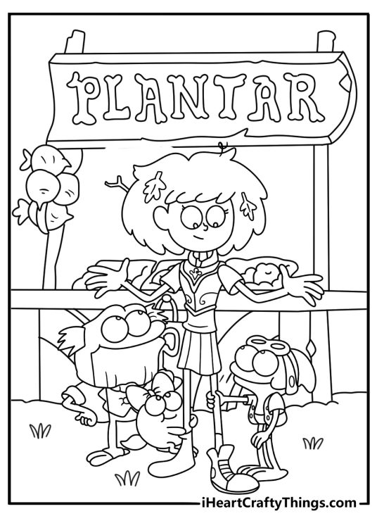 Amphibia Coloring Pages